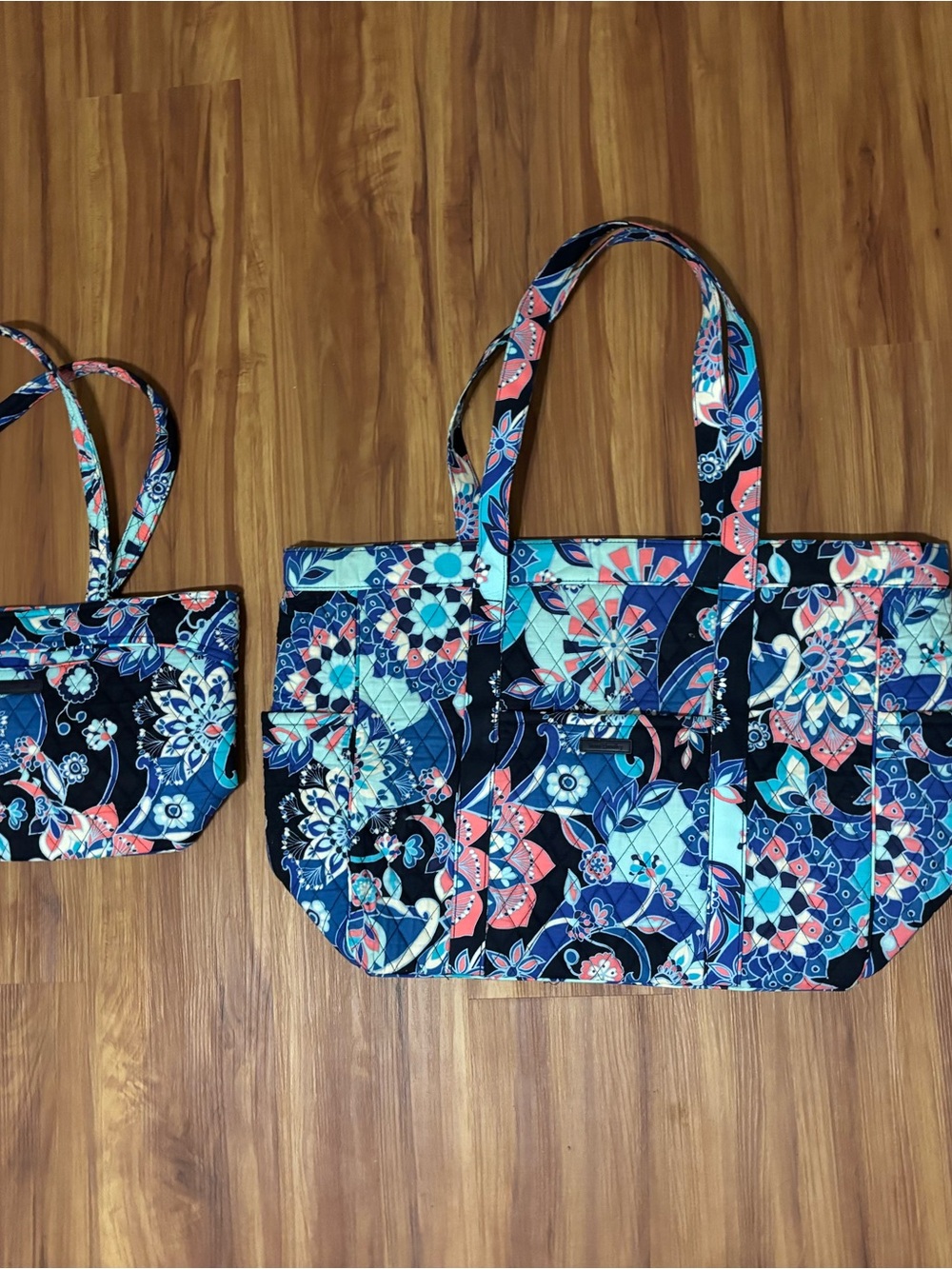 Vera Bradley Get Going and Mini Totes in Retired Lotus Flower Swirl NWOT